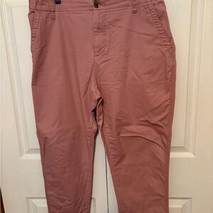 Old Navy Pink Chino Khakis Relaxed Fit